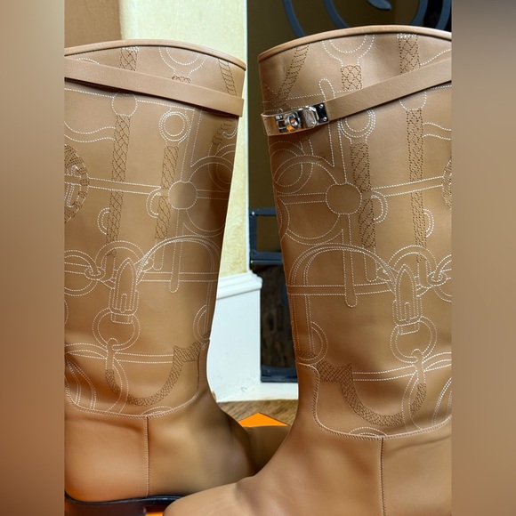 Hermes embroidered riding boots - Picture 7 of 10